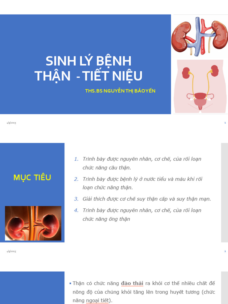 TÀI LIỆU VỀ SUY THẬN MẠN GIÚP CHẨN ĐOÁN VÀ ĐÁNH GIÁ TỔN THƯƠNG THẬN