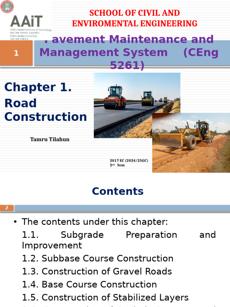 Road Construction Techniques Overview | PDF | Road | Road Surface
