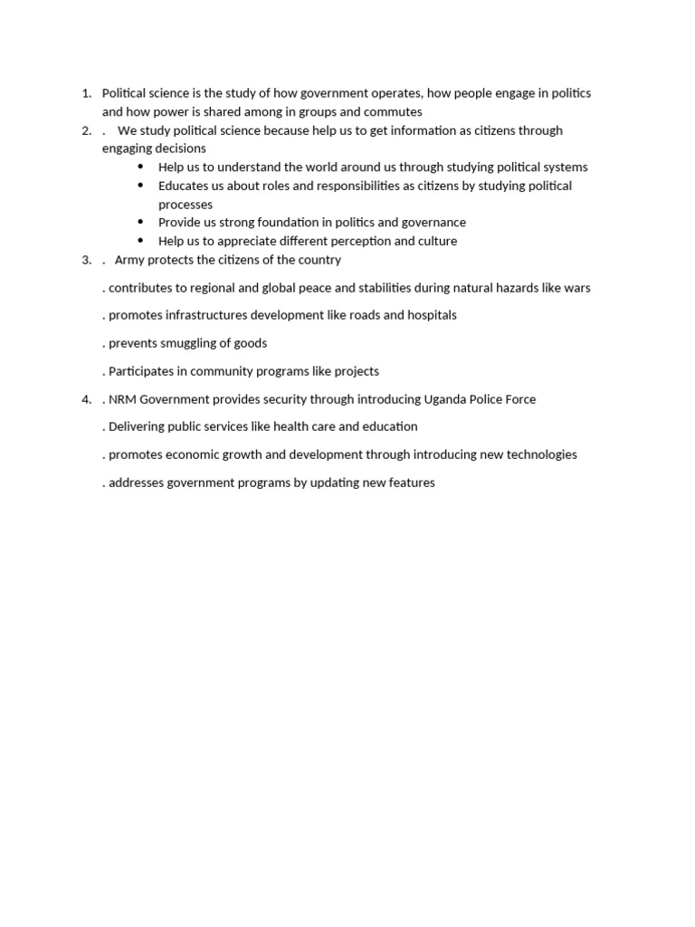 Understanding Political Science and Governance | PDF