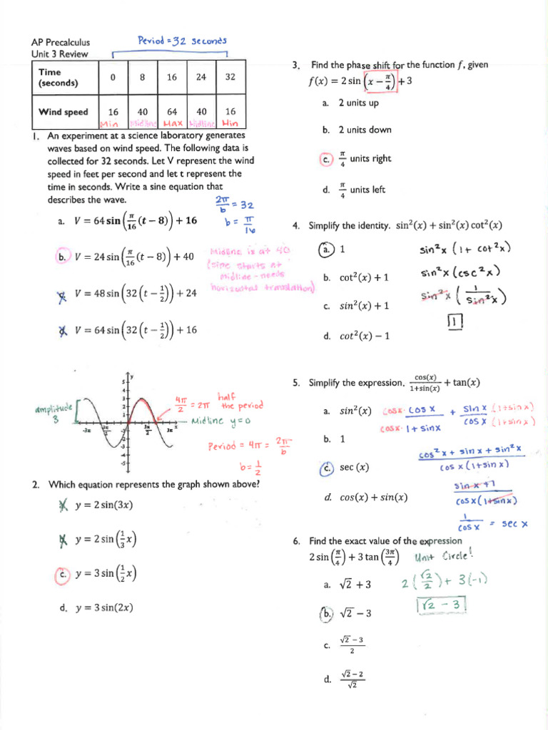 6+-+Unit+3+Review+KEY | PDF