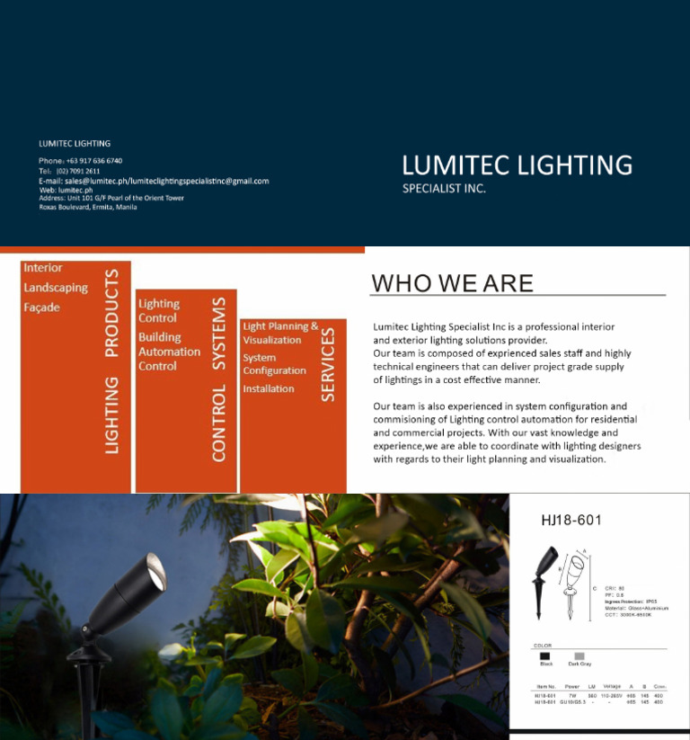 2023 Landscape Lighting - Lumitec Lighting Specialist Inc. | PDF