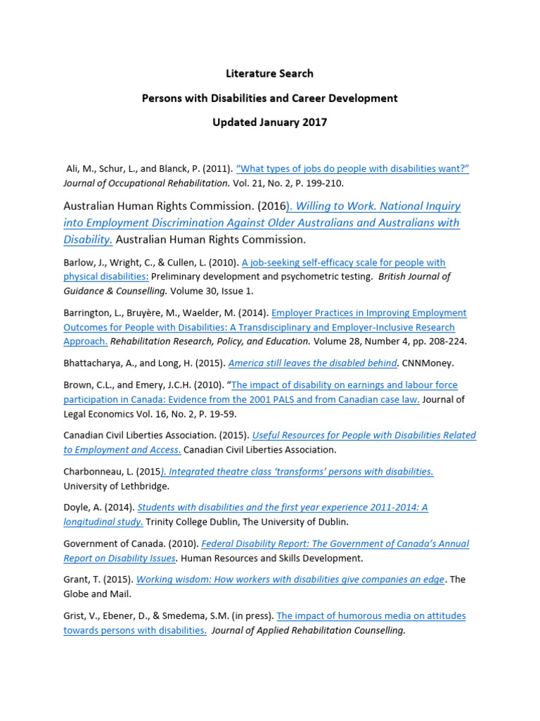 Career Development for People with Disabilities | PDF | Disability ...