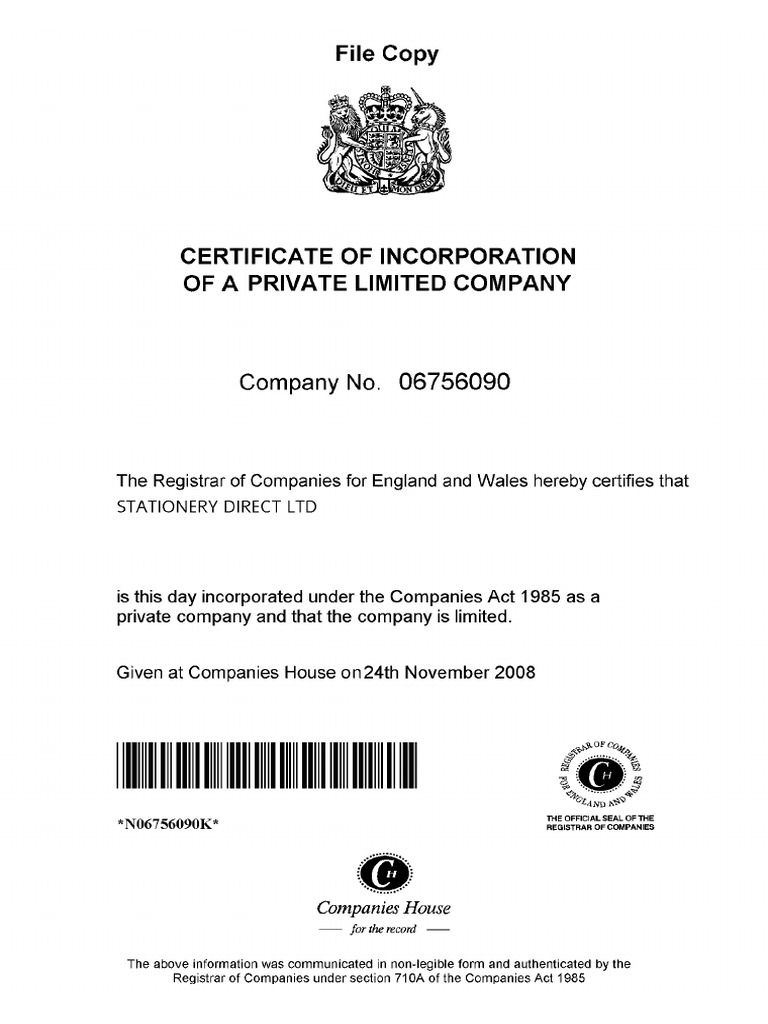Companies House Document | PDF
