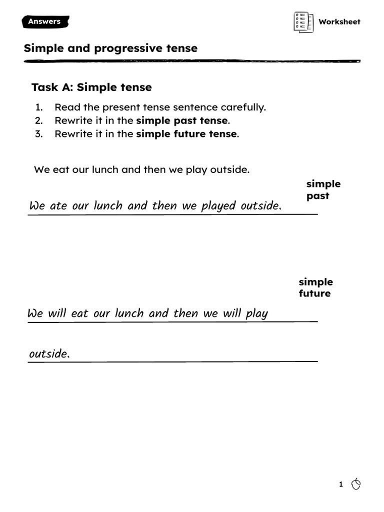 Worksheet Answers 5 | PDF