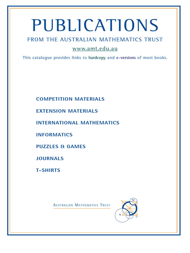 From The Australian Mathematics Trust | PDF | Number Theory | Mathematics
