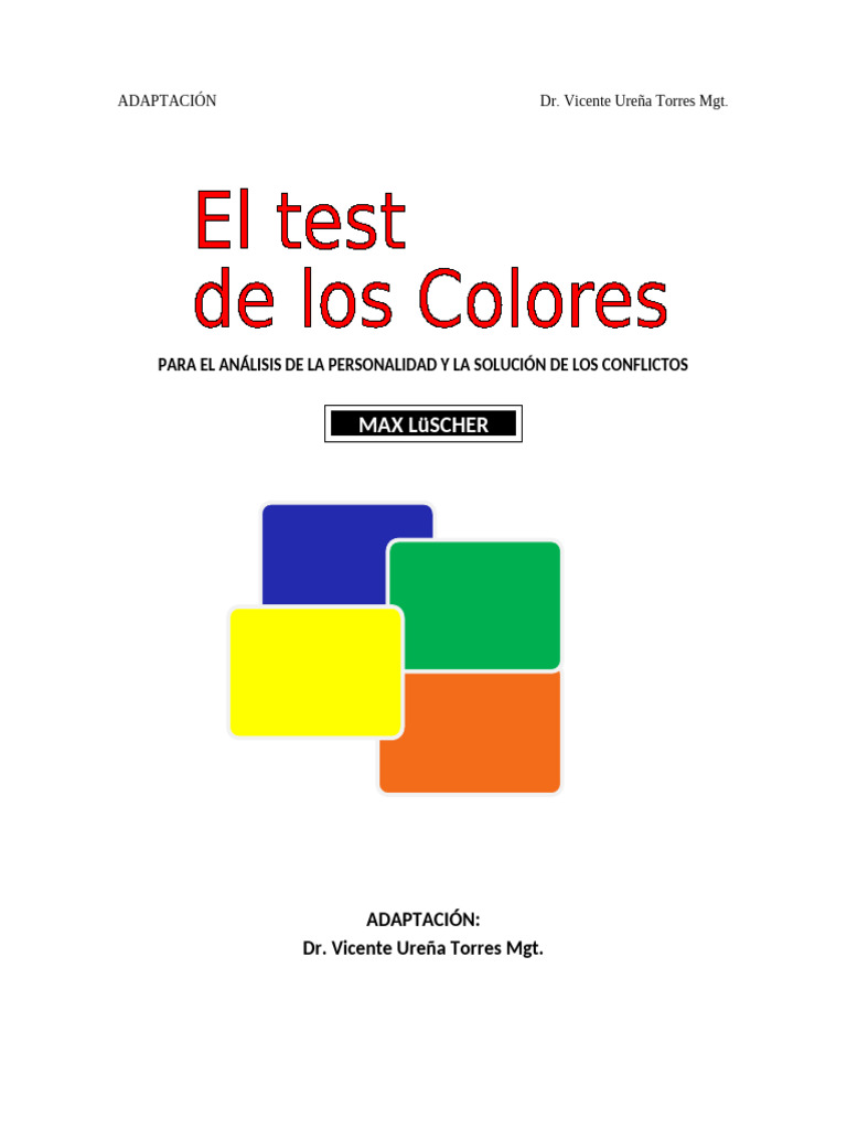 Análisis de Personalidad y Conflictos | PDF