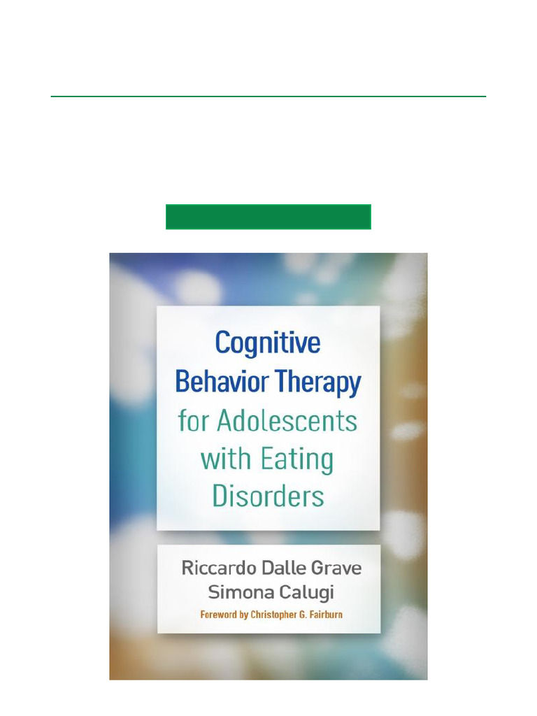 CBT for Adolescent Eating Disorders | PDF | Eating Disorder | Anorexia ...