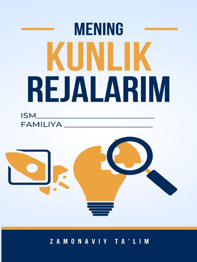 Mening Rejalarim | PDF