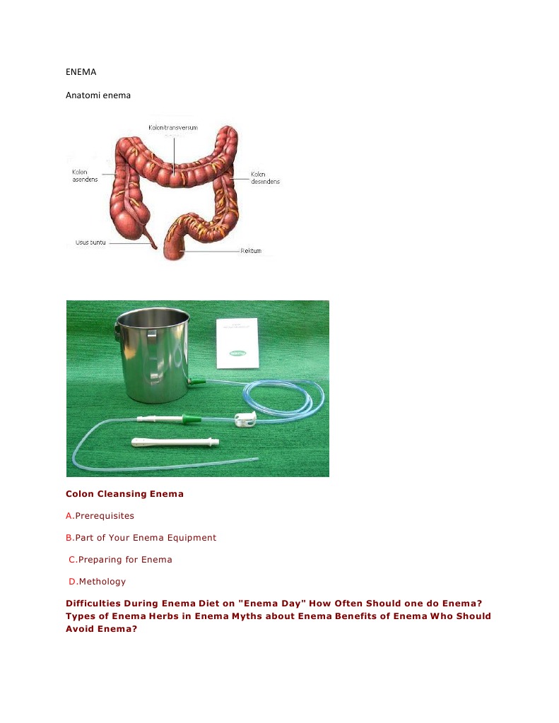 Enema | PDF