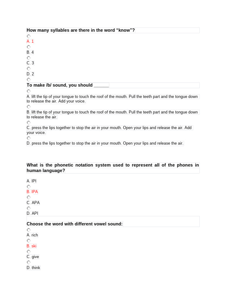 Syllables and Pronunciation Guide | PDF | Stress (Linguistics) | Vowel