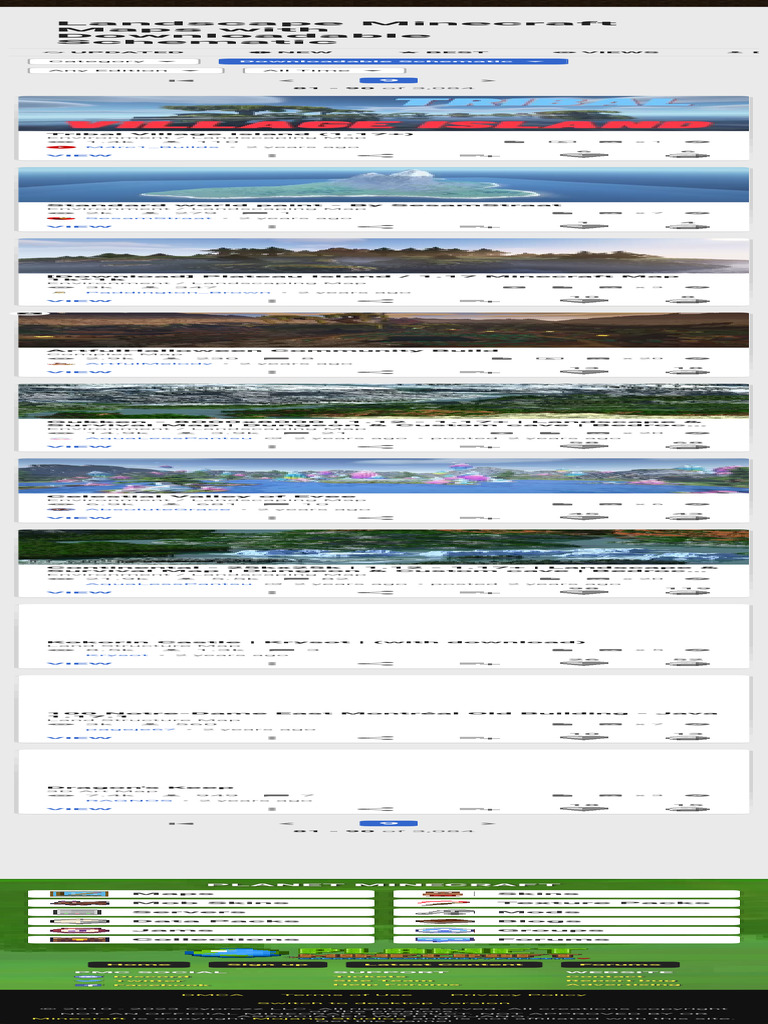 Landscape Minecraft Maps With Downloadable Schematic Page 9 | PDF ...