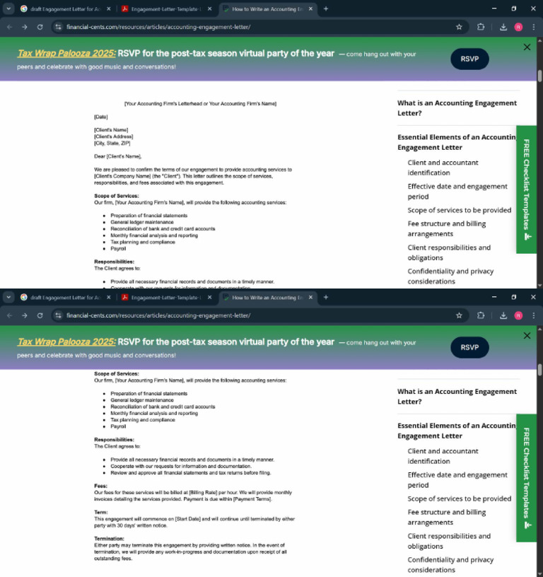 Engagement Letter 2 Pdf