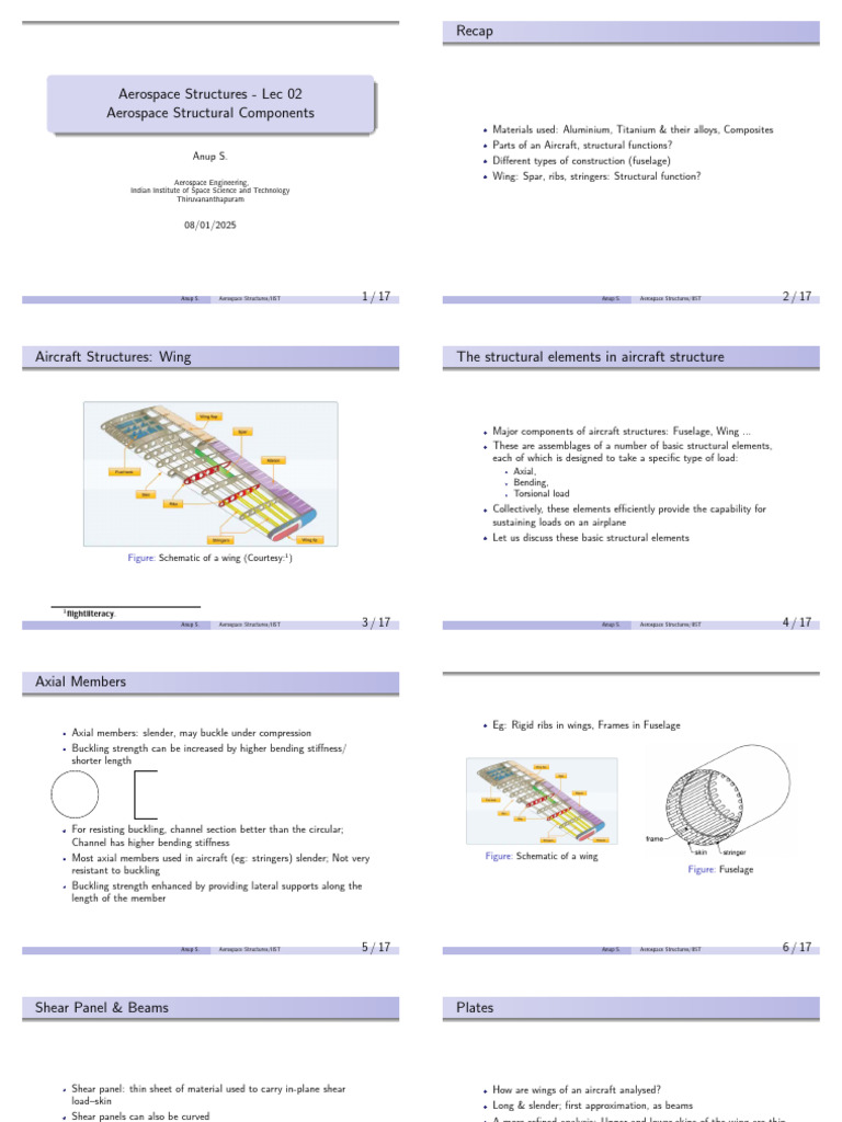 Aircraft Structural Components Overview | PDF | Beam (Structure) | Buckling
