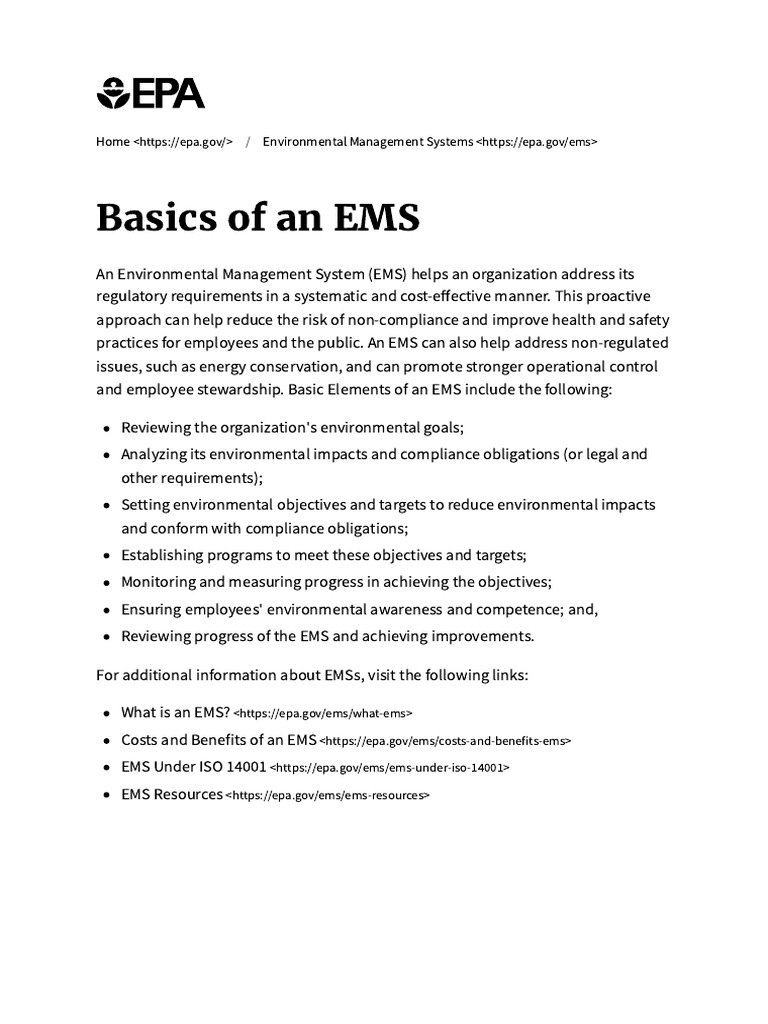 Understanding Environmental Management Systems | PDF | Regulatory ...