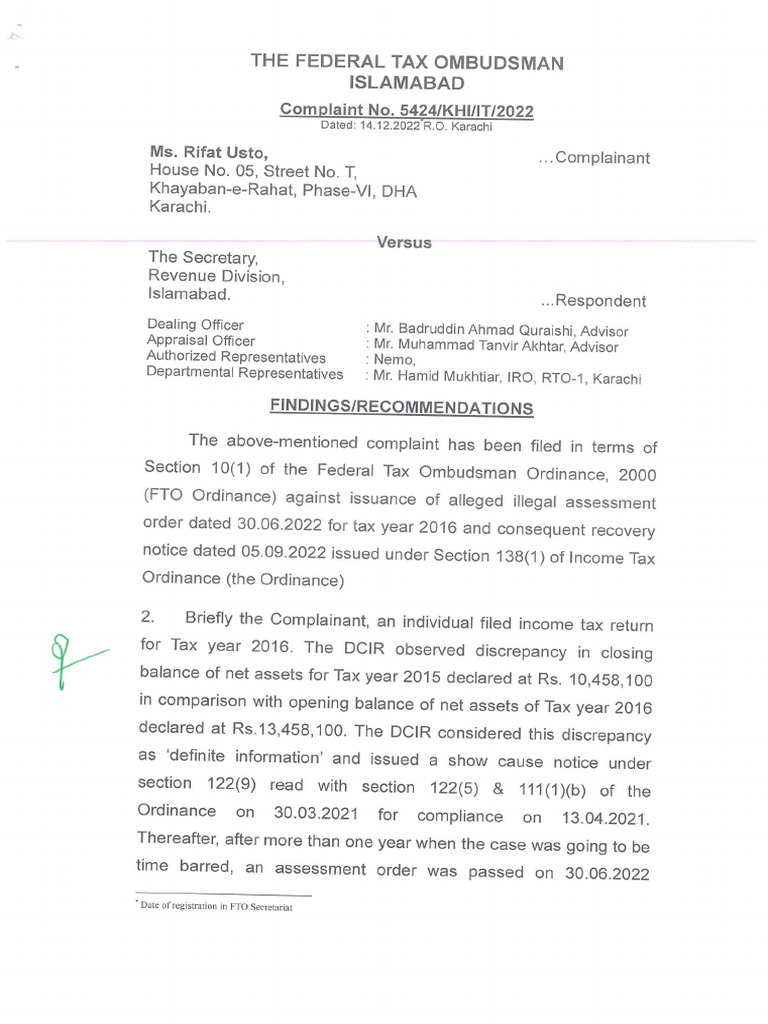 FTO IRIS Notice Is Not Valid Source | PDF