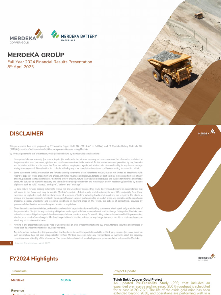 Merdeka 2024财务报告ppt | PDF | Debt | Bonds (Finance)