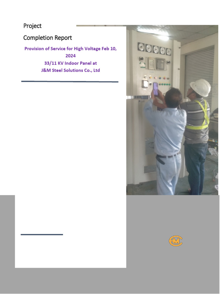 High Voltage Panel Maintenance Report | PDF | Transformer | High Voltage