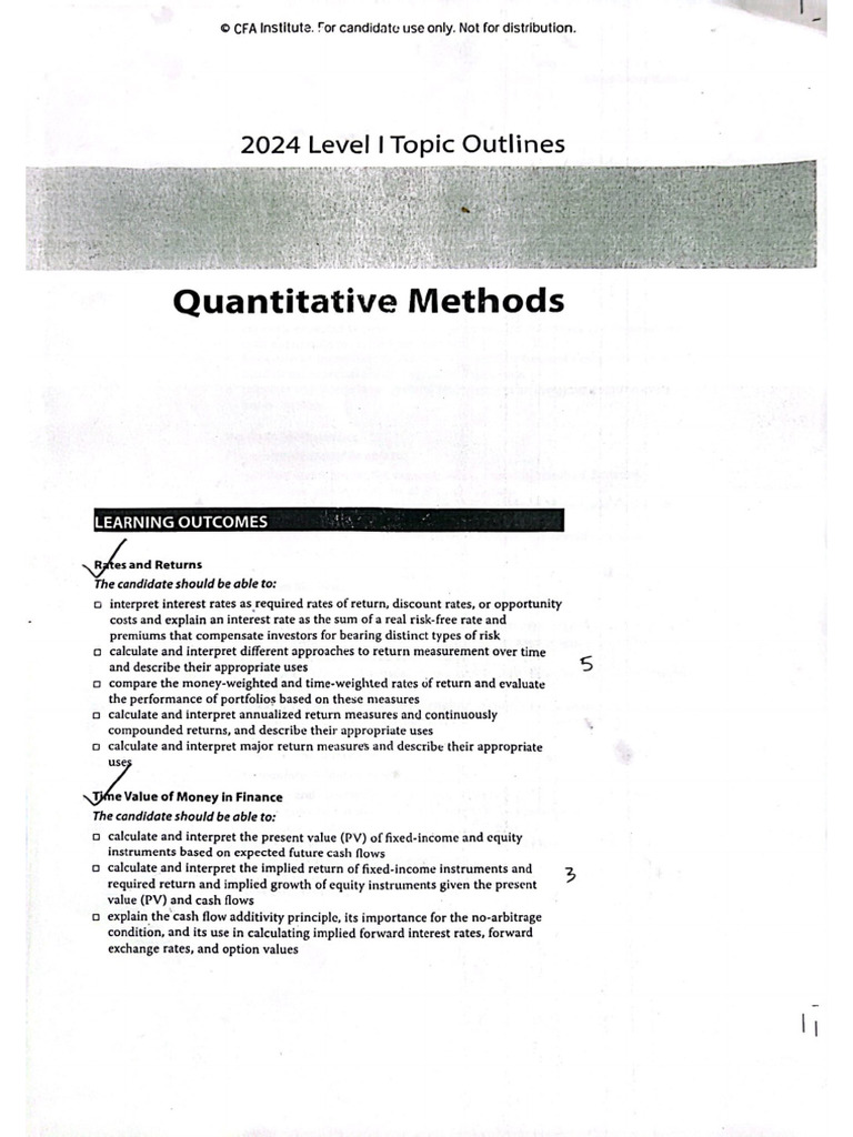 CFA | PDF