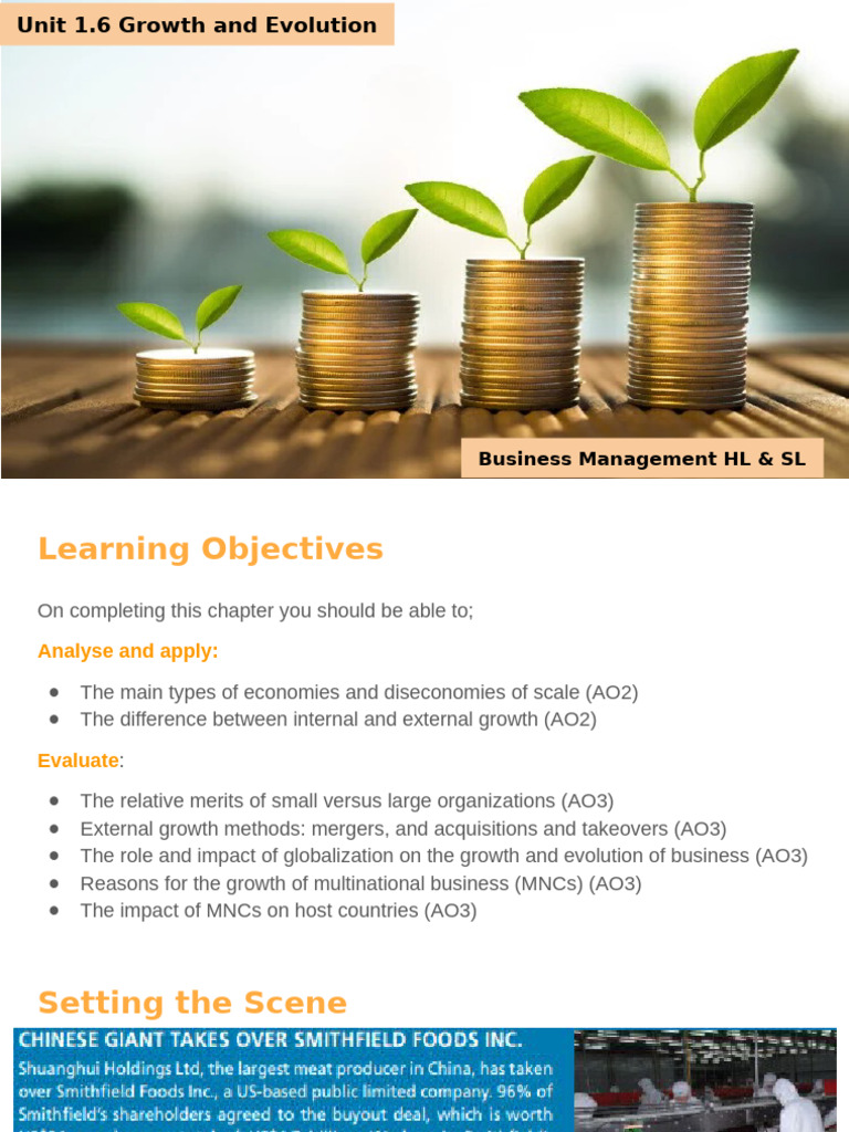 1.6 Growth and Evolution | PDF | Franchising | Multinational Corporation