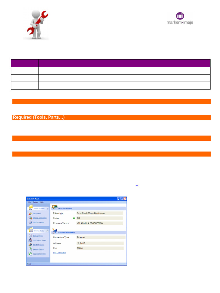Upgrade Firmware via CoLOS Tools | PDF