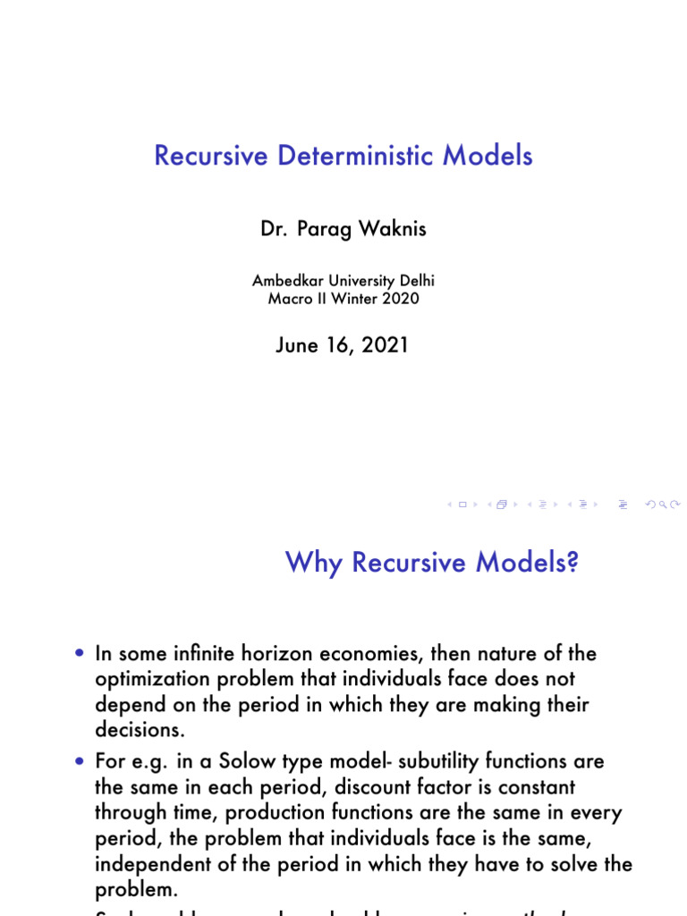 EC106 DeterministicMOdels WS21 June13 | PDF | Dynamic Programming ...