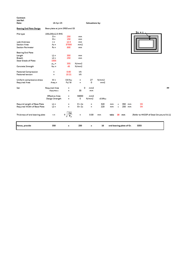 1.base Plate Size | PDF