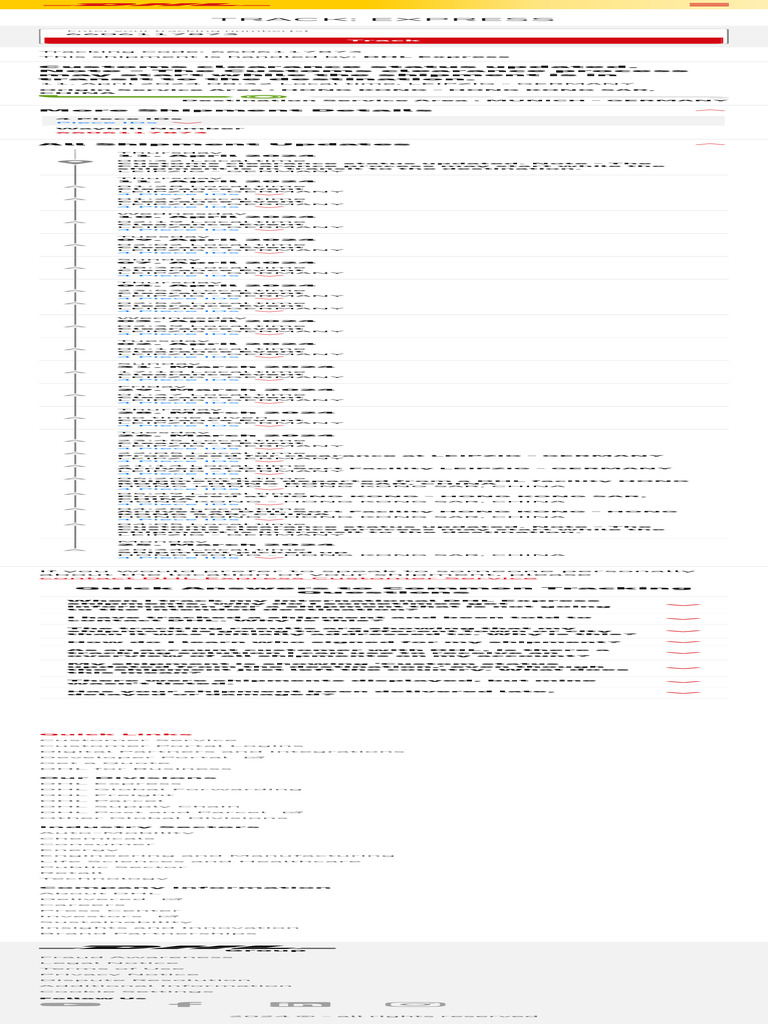 DHL Express Tracking in Germany | PDF | Business