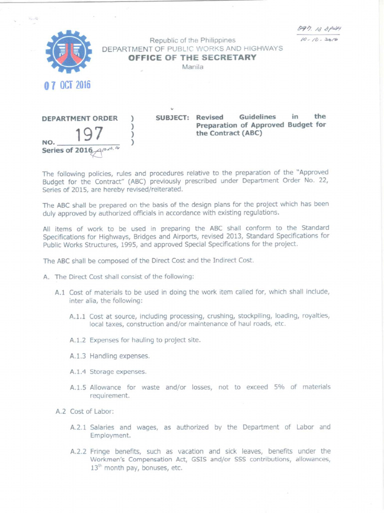 Revised Guidelines in The Preparation of ABC | PDF