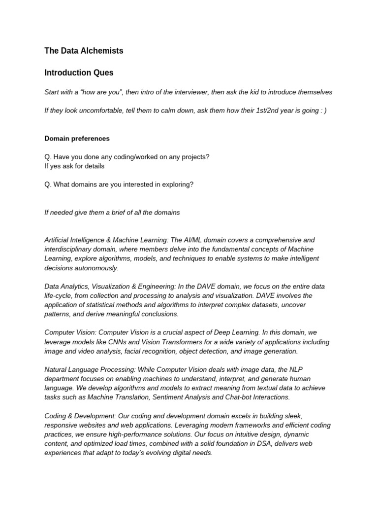 Coding Interview Strategies and Domains | PDF | Hyperlink | Machine ...