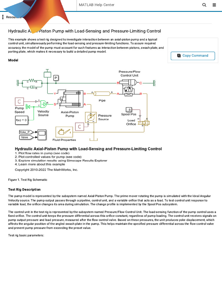 Hydraulic Axial-Piston Pump With Load-Sensing and | PDF | Pump | Valve