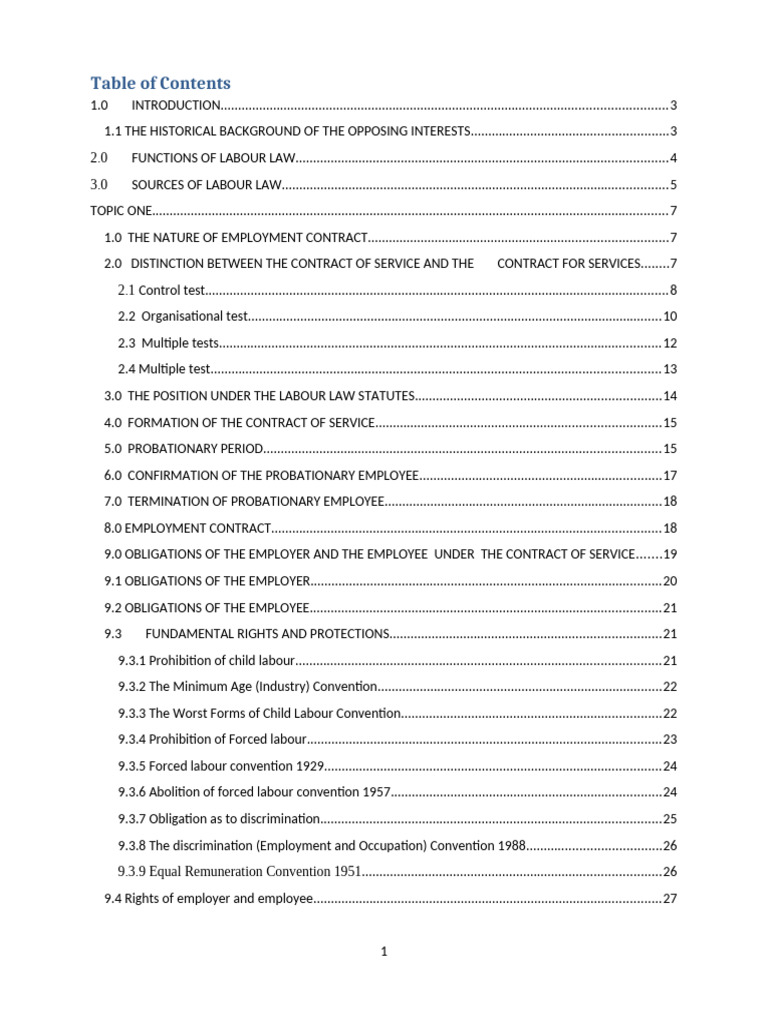 LABOUR LAW NOTES - Wananchiforum.com | PDF | Cost Of Living | Employment