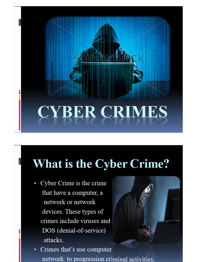 Ppt on Cyber Crime Class 7 Computer From Shashwat Gupta 7c | PDF ...