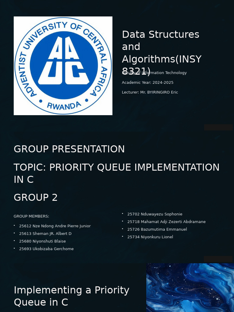 Data Structures and AlgorithmsINSY 8321 (1)2 | PDF | Queue (Abstract ...