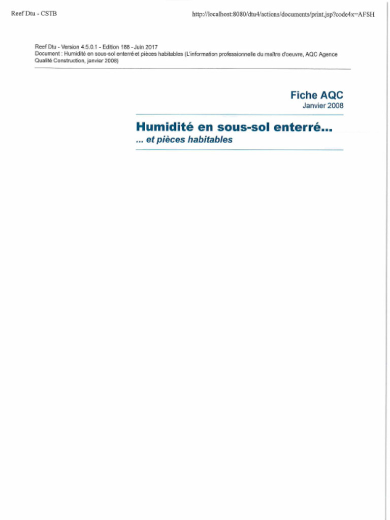 515 Humidité en SousSol Enterré PDF — free download