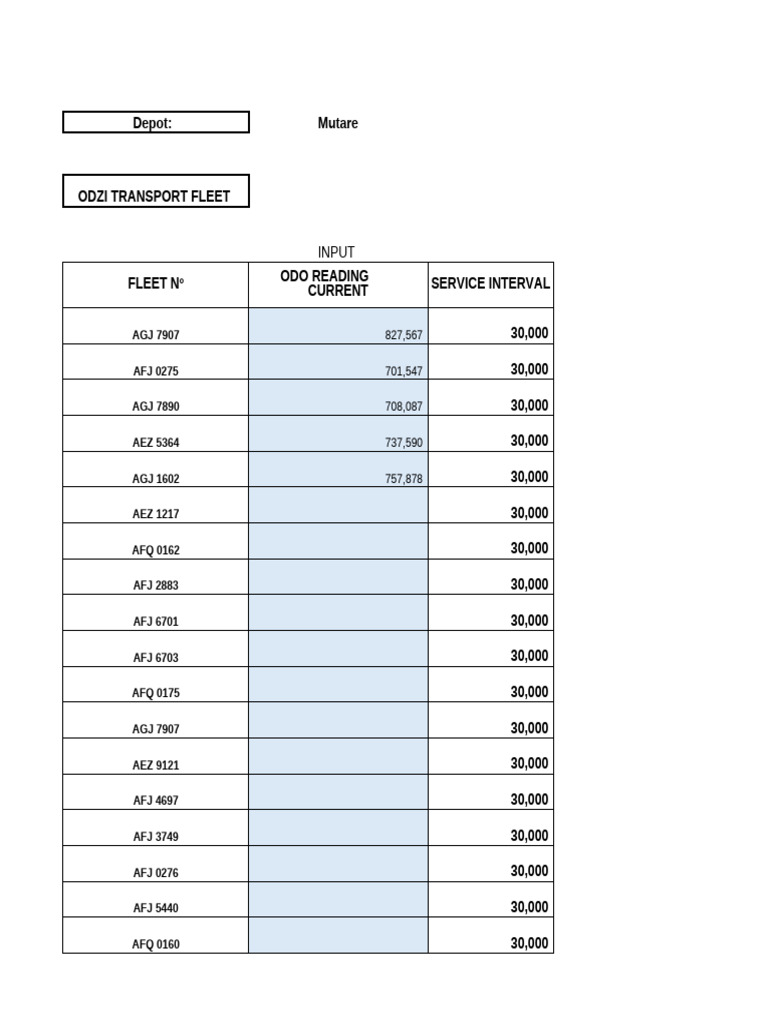 Service Sheet | PDF