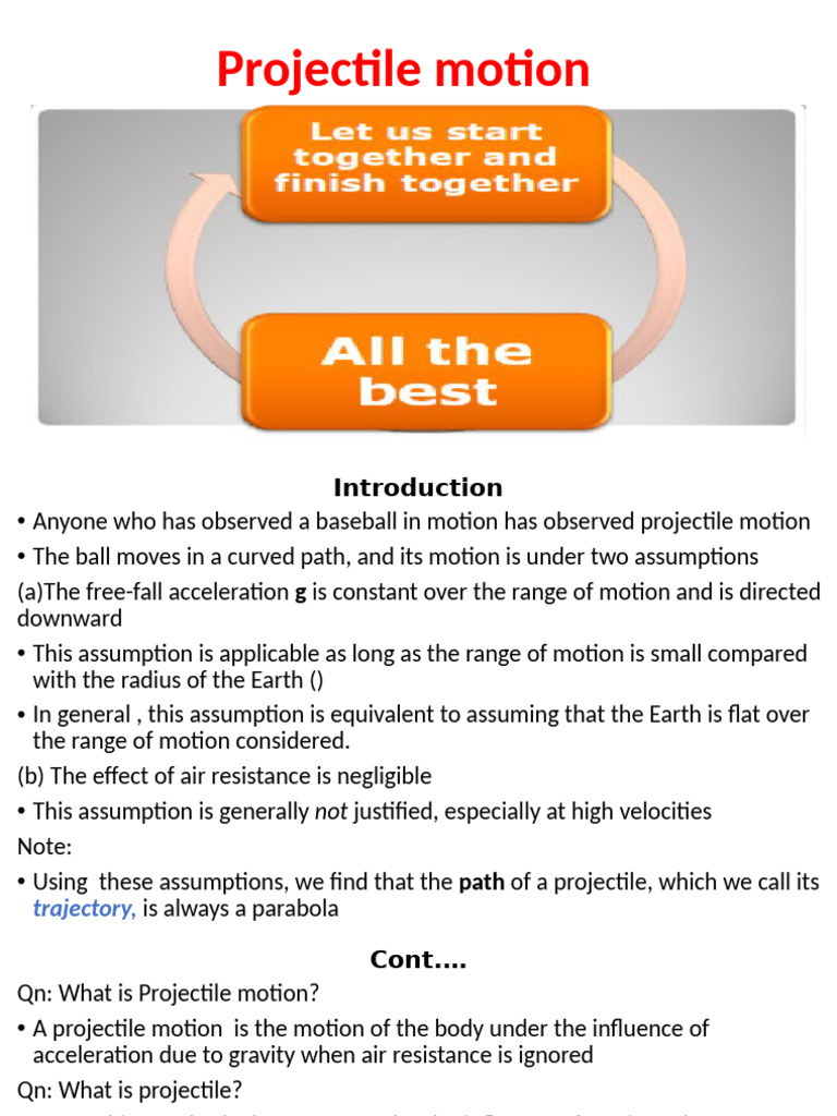 Understanding Projectile Motion Basics | PDF | Motion (Physics ...