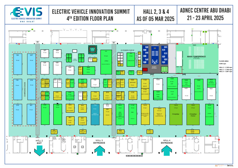 ADNEC Floor Plan for EV Summit 2025 | PDF | Electric Vehicle
