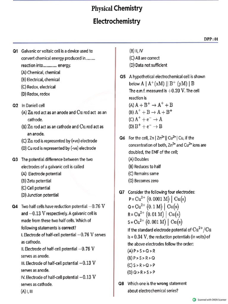Electro Chem | PDF