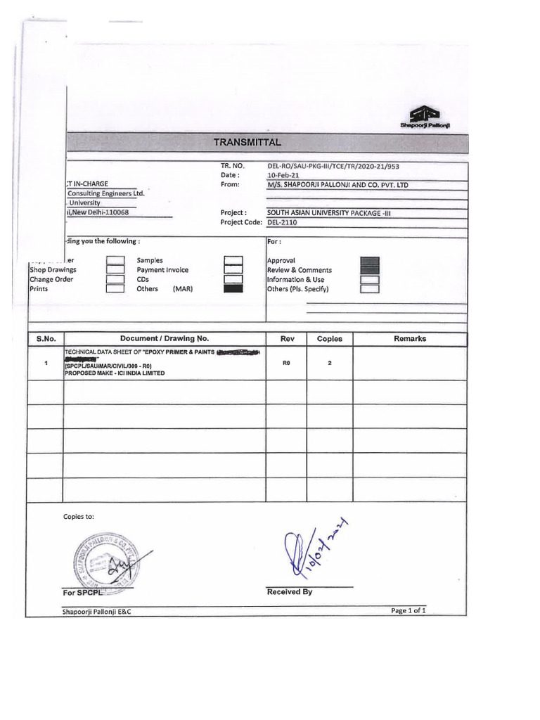 Epoxy Primer Approval for SAU Project | PDF | Paint | Concrete