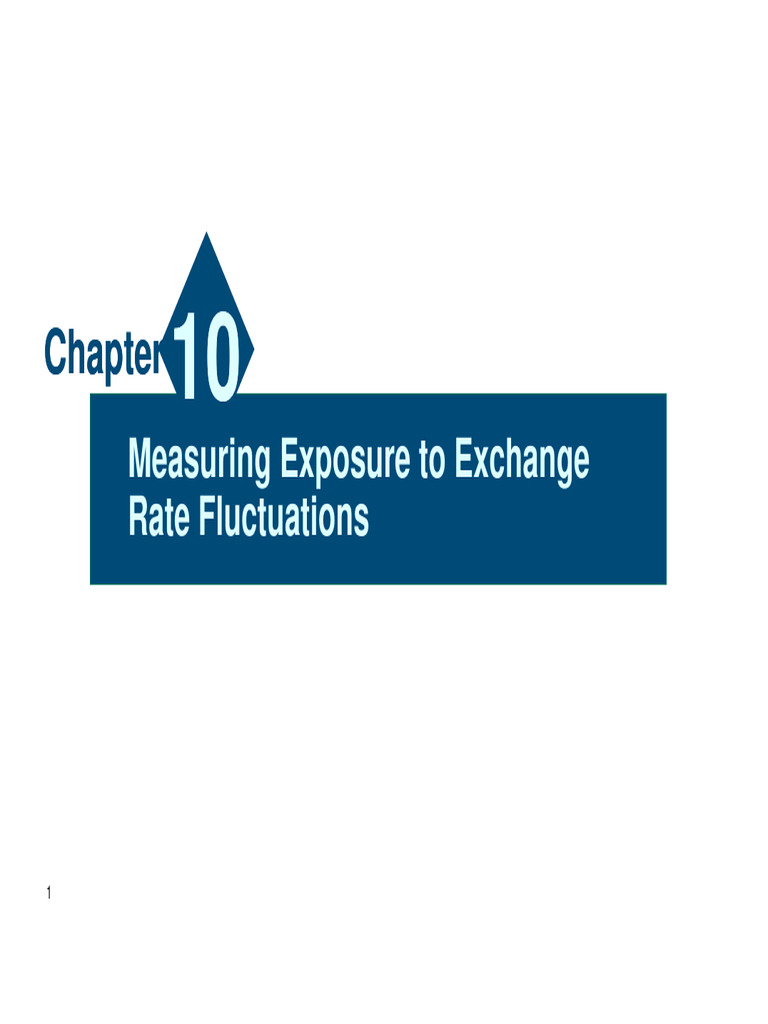 Measuring Exchange Rate Exposure Risks | PDF | Exchange Rate | Value At ...