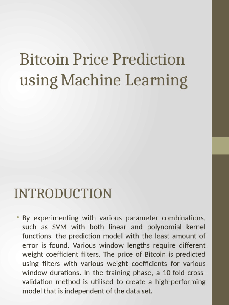 BITCOIN-PPT Updated | PDF | Prediction | Investing