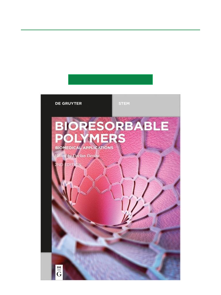 Bioresorbable Polymers in Medicine | PDF | Polymers | Biopolymer