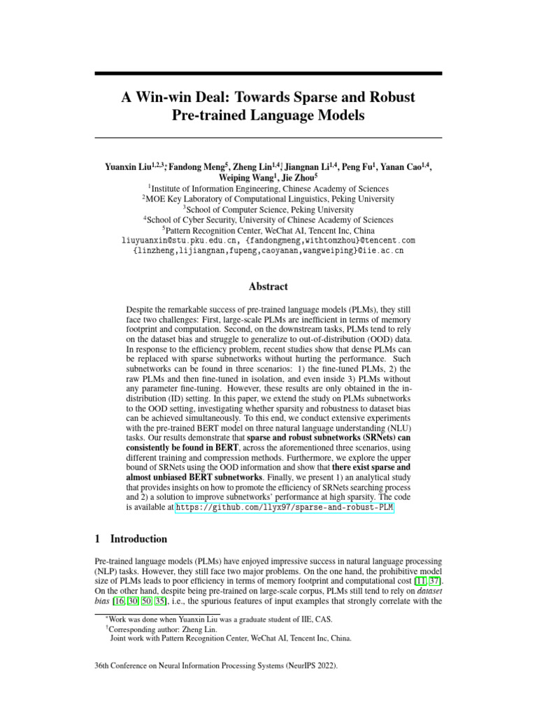 Sparse and Robust Language Models | PDF | Product Lifecycle | Applied ...