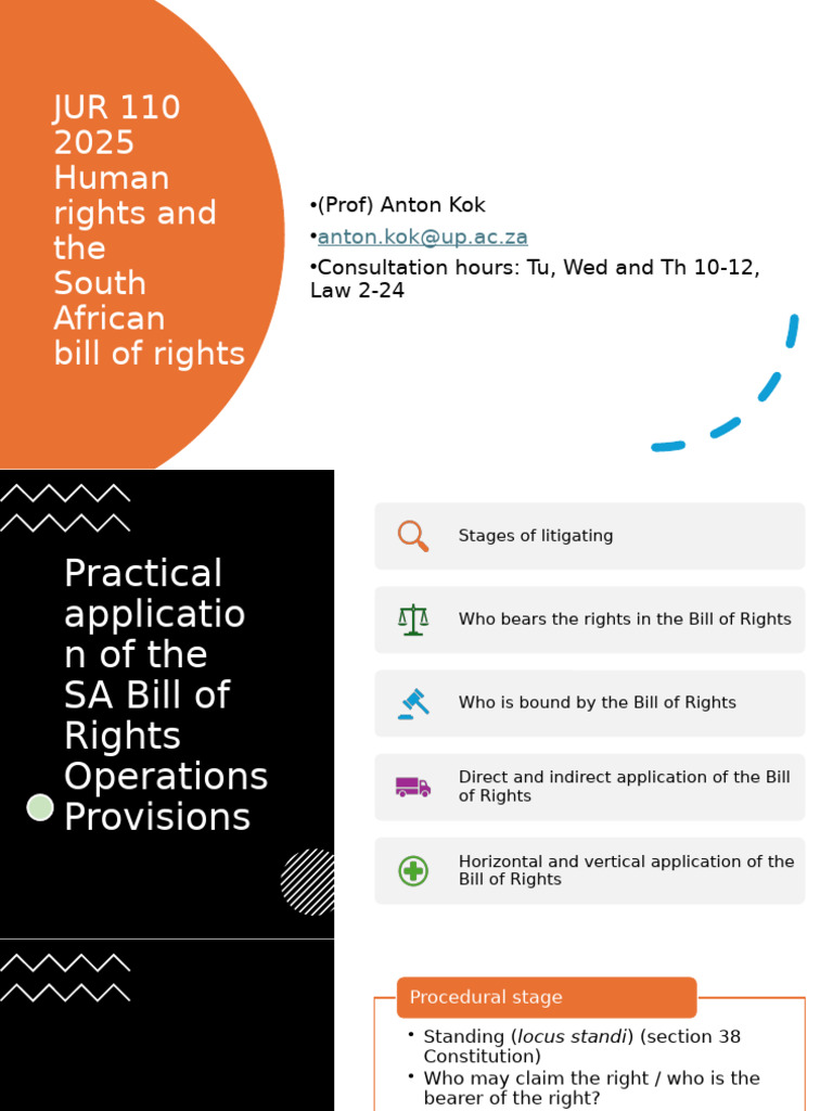 South African Bill of Rights Overview | PDF | Human Rights | Governance