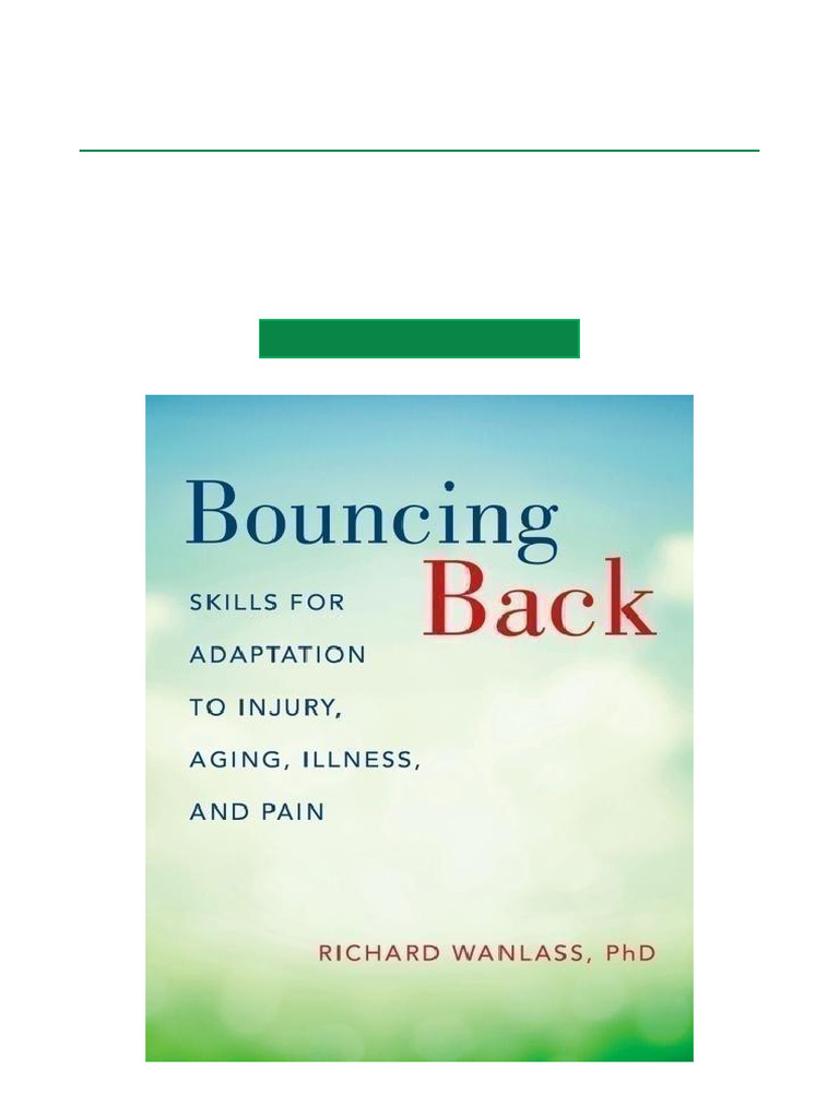 Bouncing Back: Skills for Resilience | PDF | Anger | Mood (Psychology)