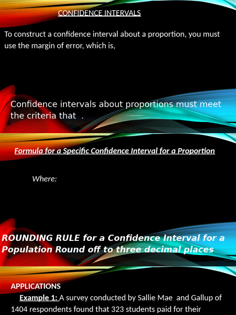 Confidence Intervals for Proportions | PDF | Confidence Interval ...