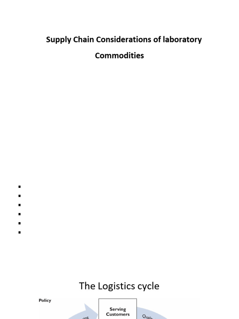 Laboratory Logistics Management Guide | PDF | Warehouse | Logistics
