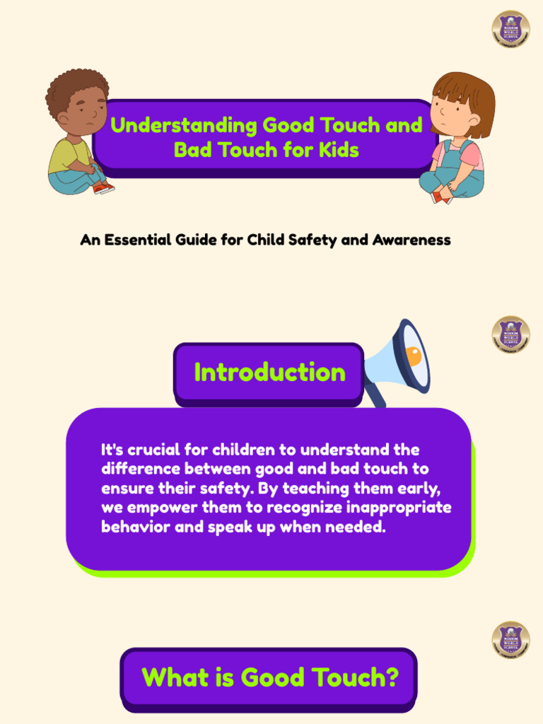 Good Touch vs. Bad Touch for Kids | PDF