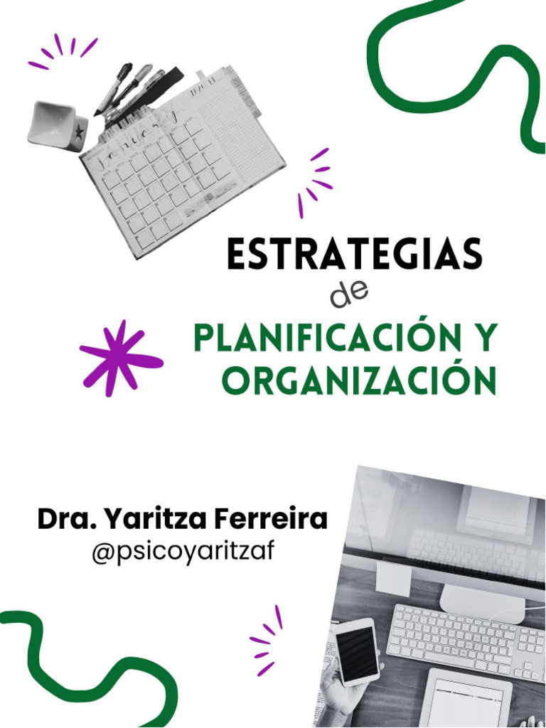 Estrategias de Organización y Planificación | PDF | Gestión del tiempo ...