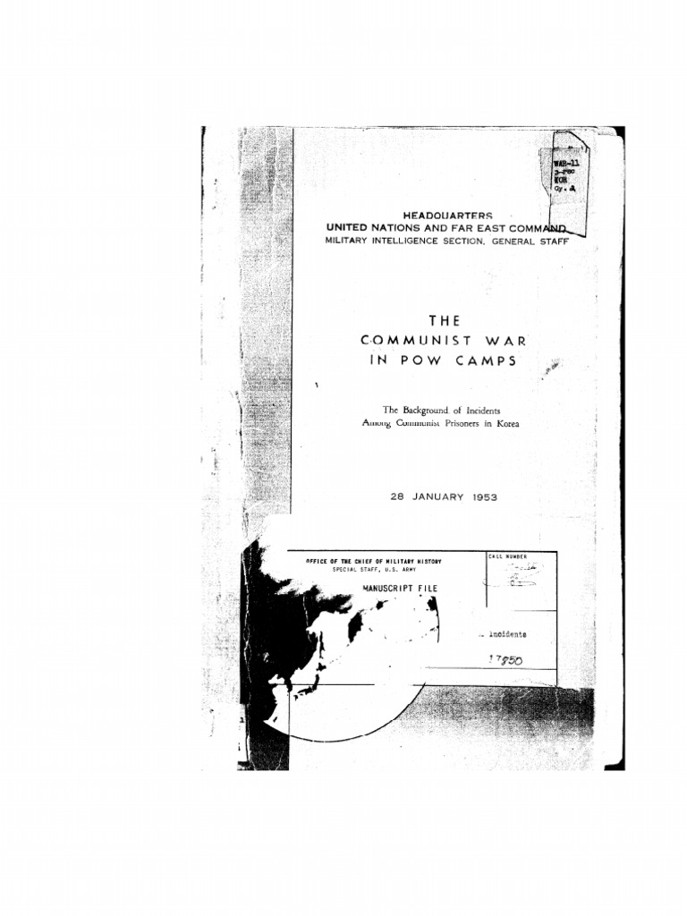 Communist Incidents in Korean POW Camps | PDF | Prisoner Of War | Espionage
